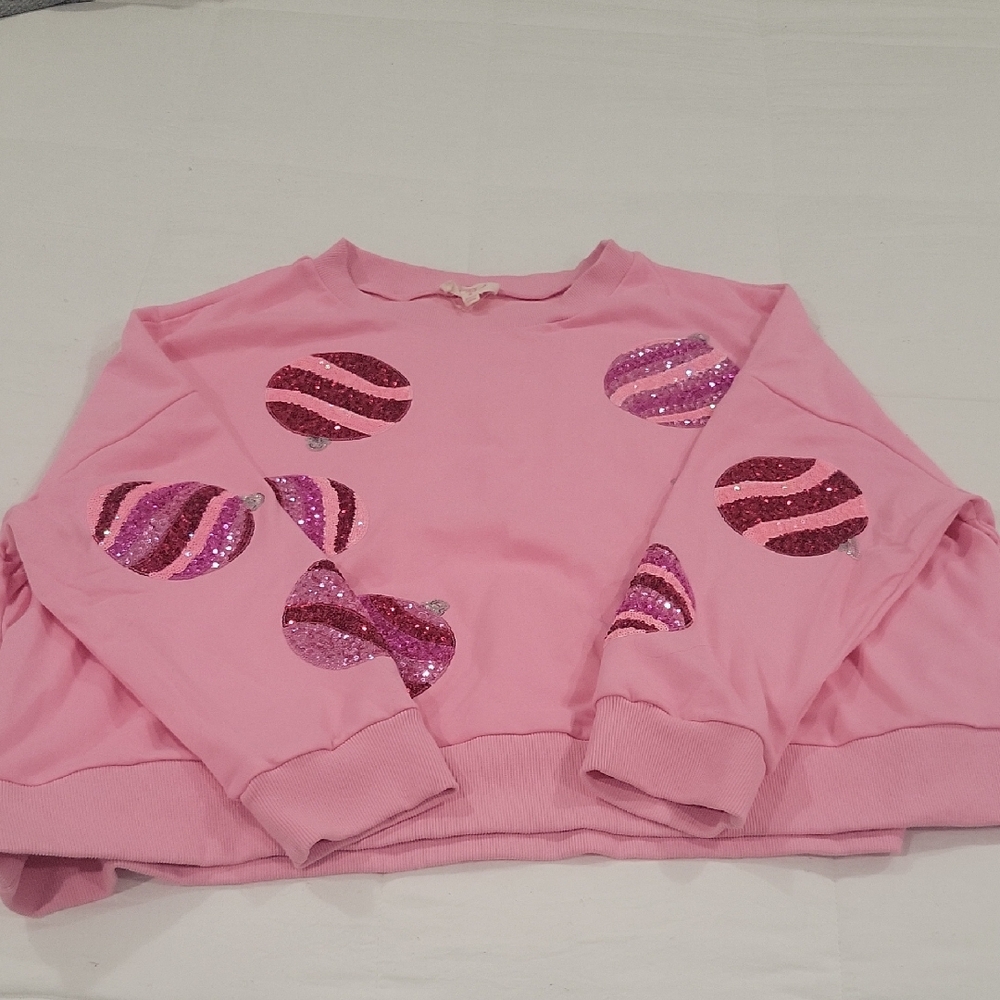Pink Glitter Women's Sweater
